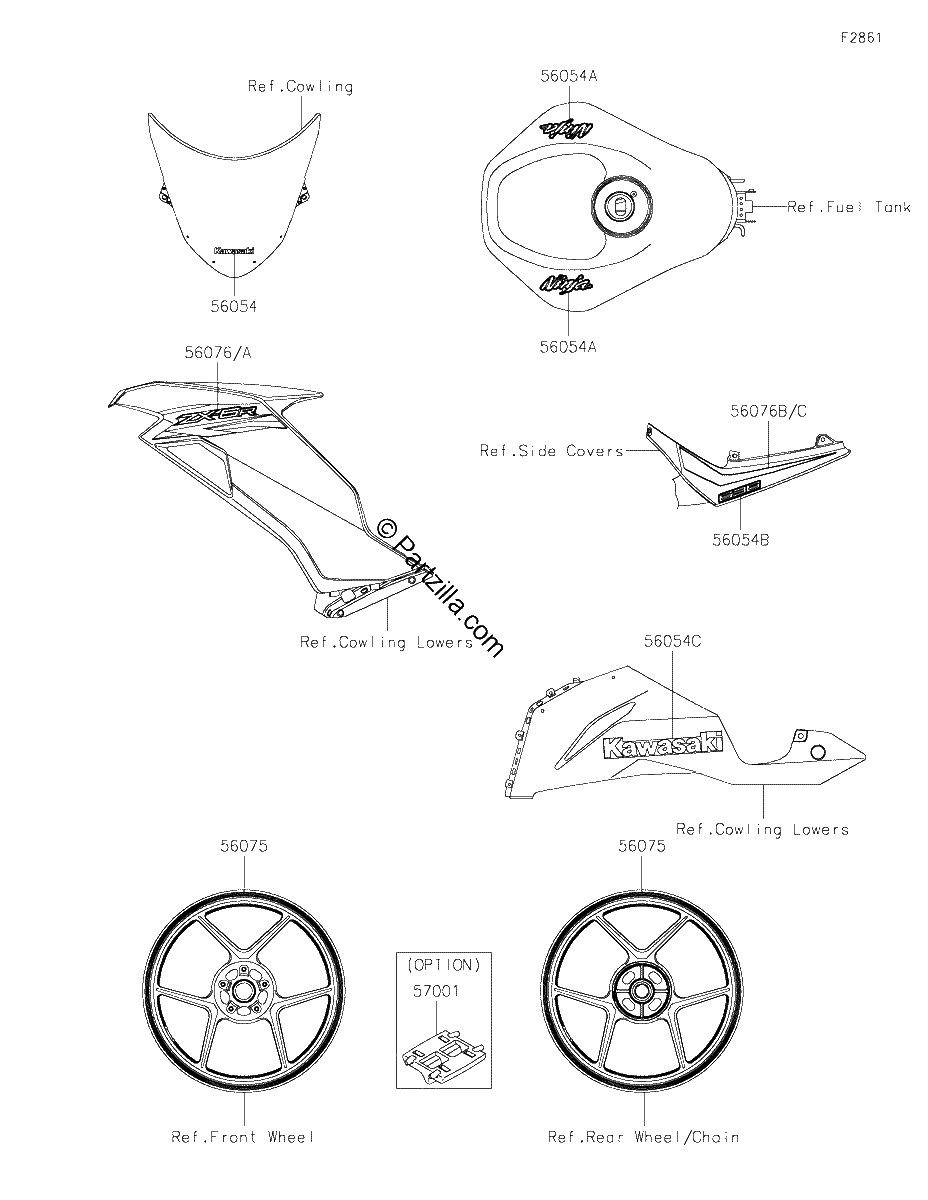 Diagrama de DECALS WHITE HMFNN HMFNL