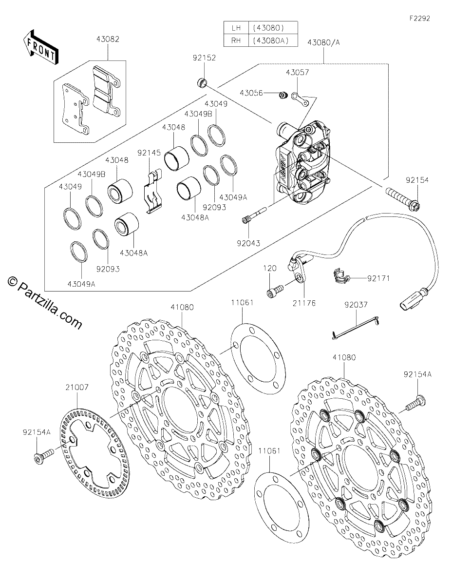 Diagrama de FRONT BRAKE