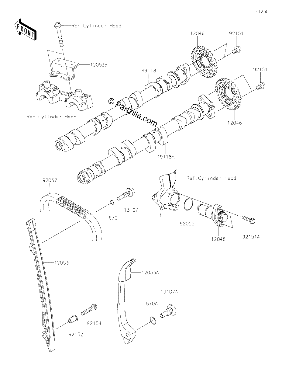 Diagrama de CAMSHAFT S TENSIONER