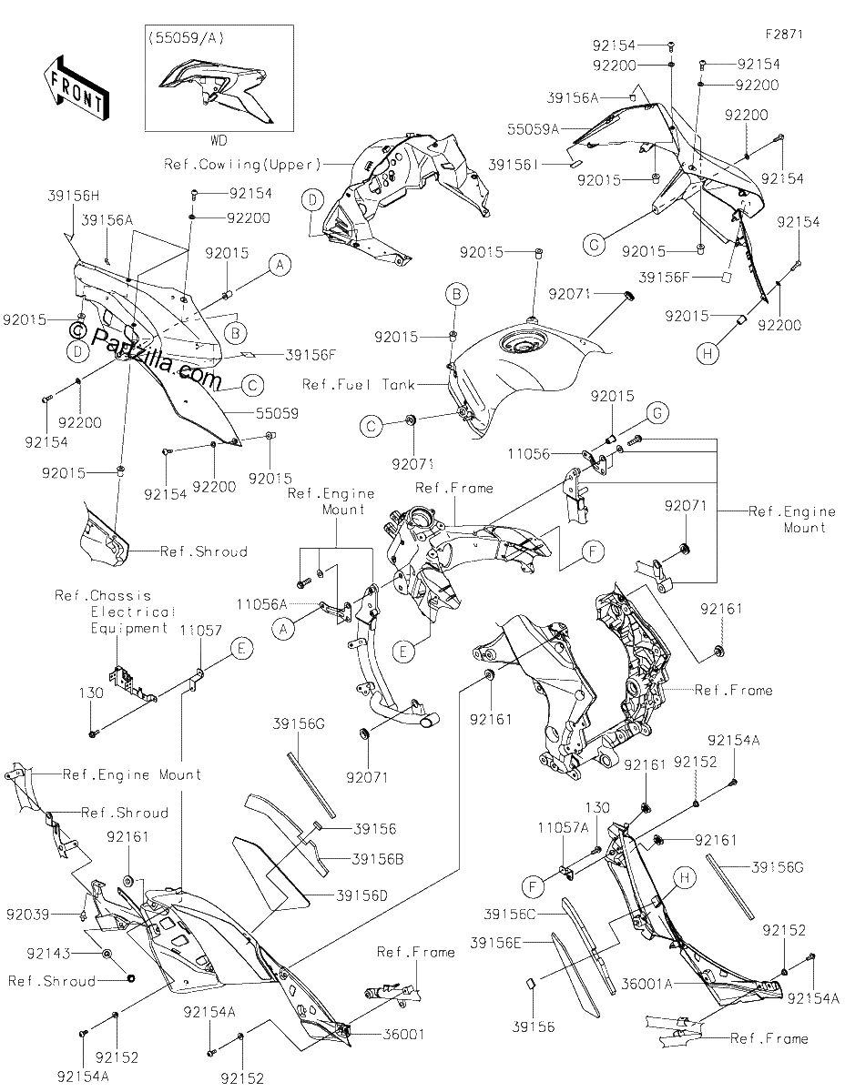 Diagrama de COWLING CENTER