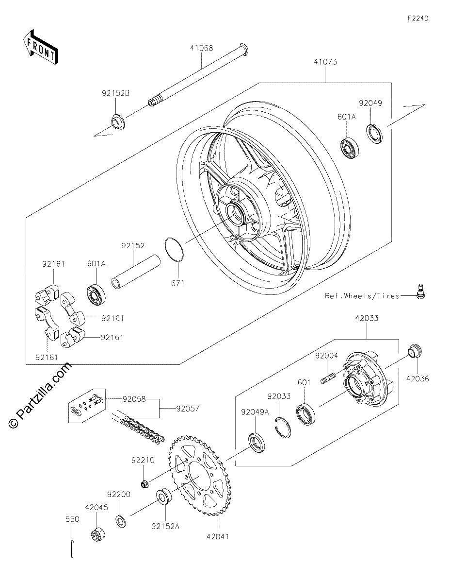 Diagrama de REAR HUB