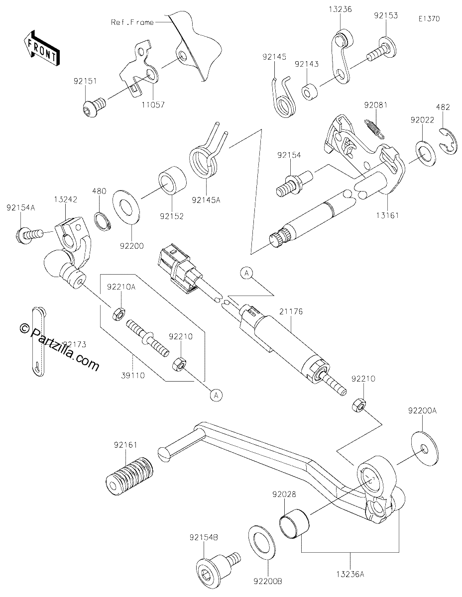 Diagrama de GEAR CHANGE MECHANISM