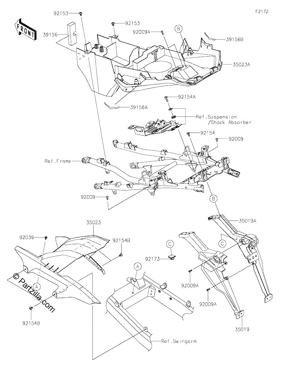Diagrama de REAR FENDER S