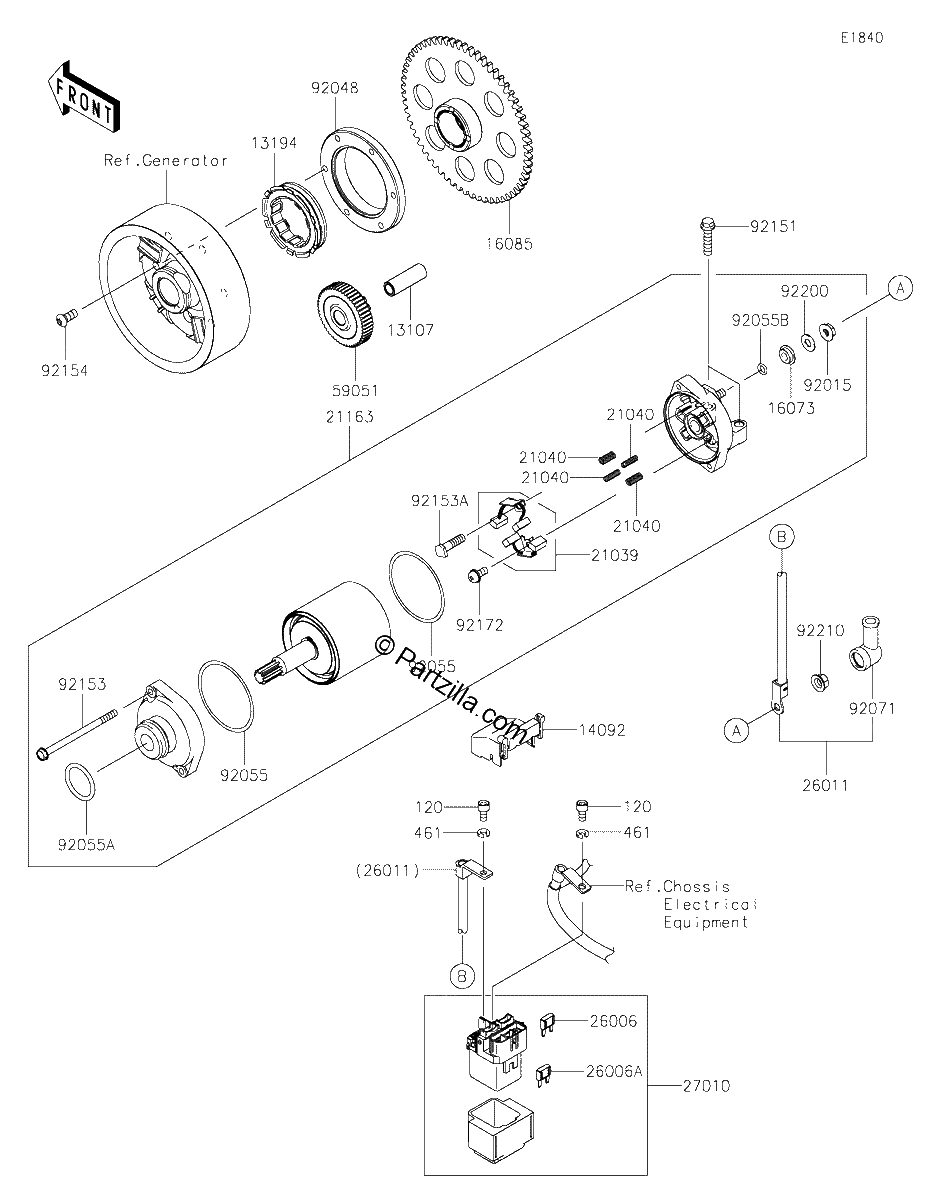 Diagrama de STARTER MOTOR