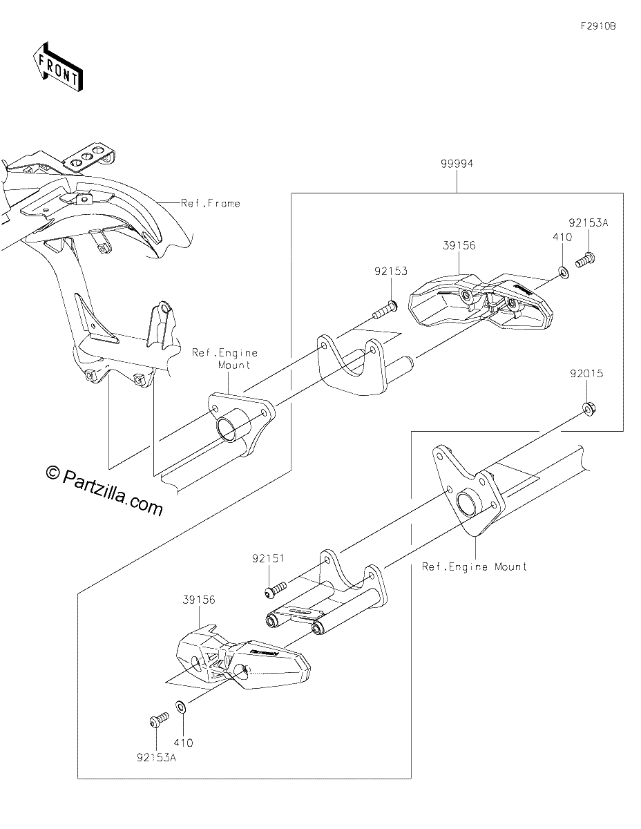 Diagrama de ACCESSORY ENGINE GUARD