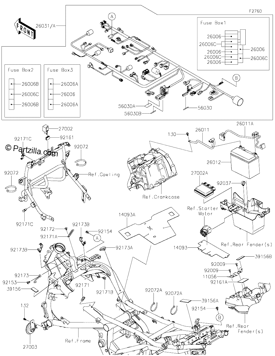Diagrama de CHASSIS ELECTRICAL EQUIPMENT