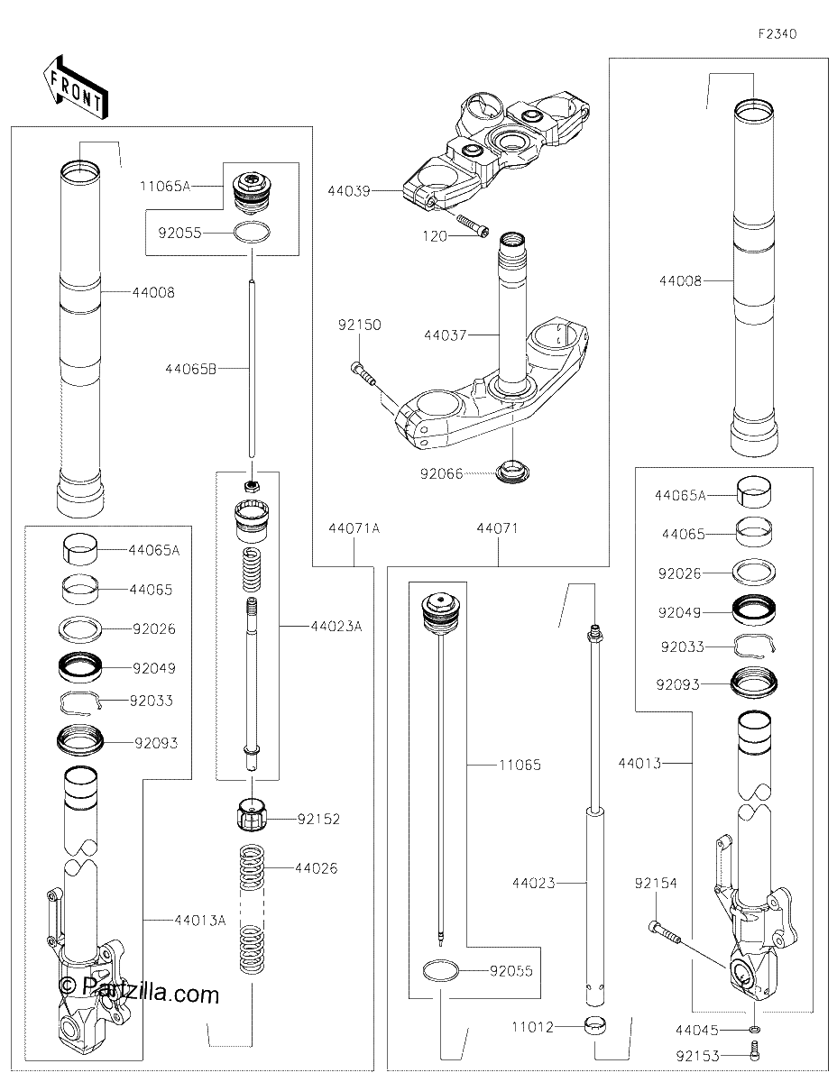 Diagrama de FRONT FORK