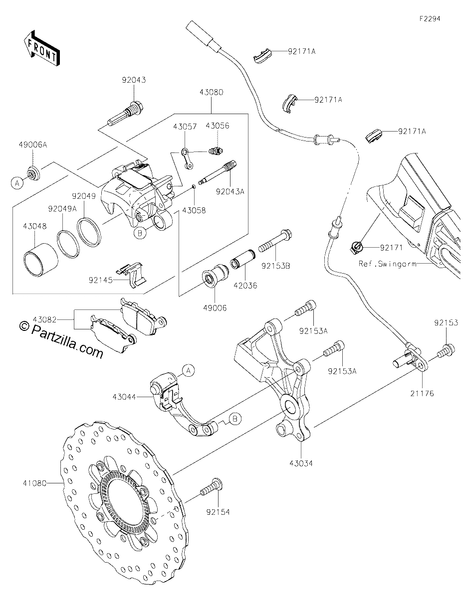 Diagrama de REAR BRAKE