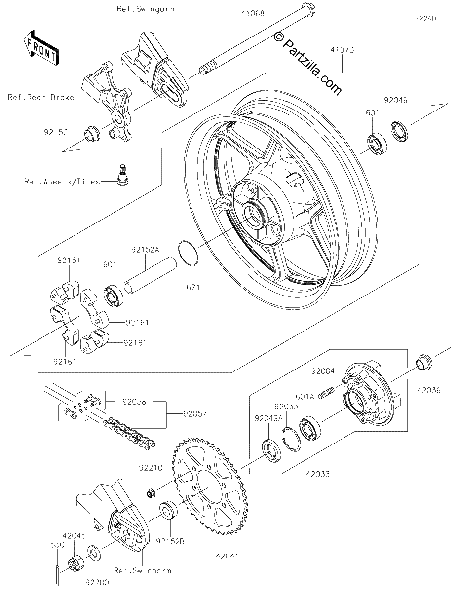 Diagrama de REAR HUB