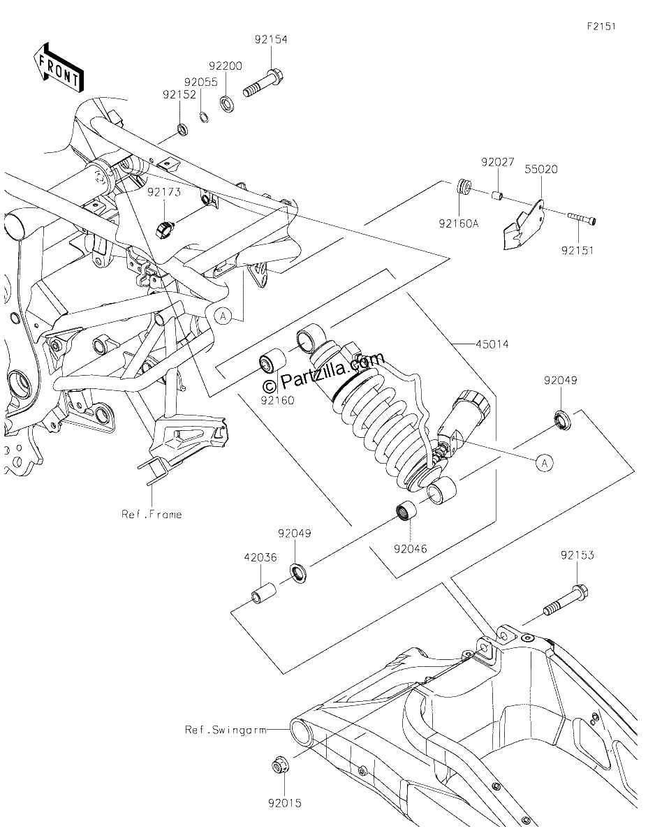 Diagrama de SUSPENSION SHOCK ABSORBER