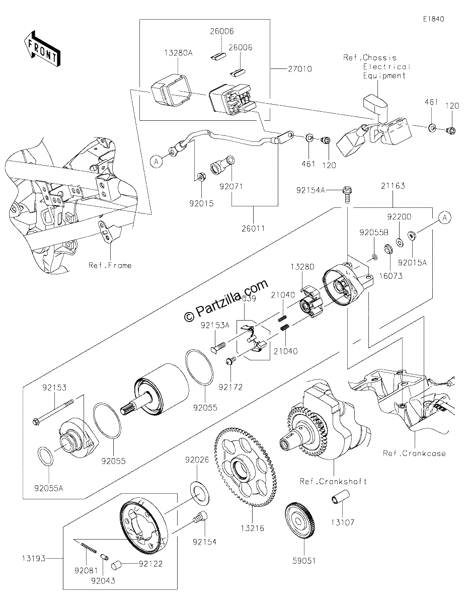 Diagrama de STARTER MOTOR