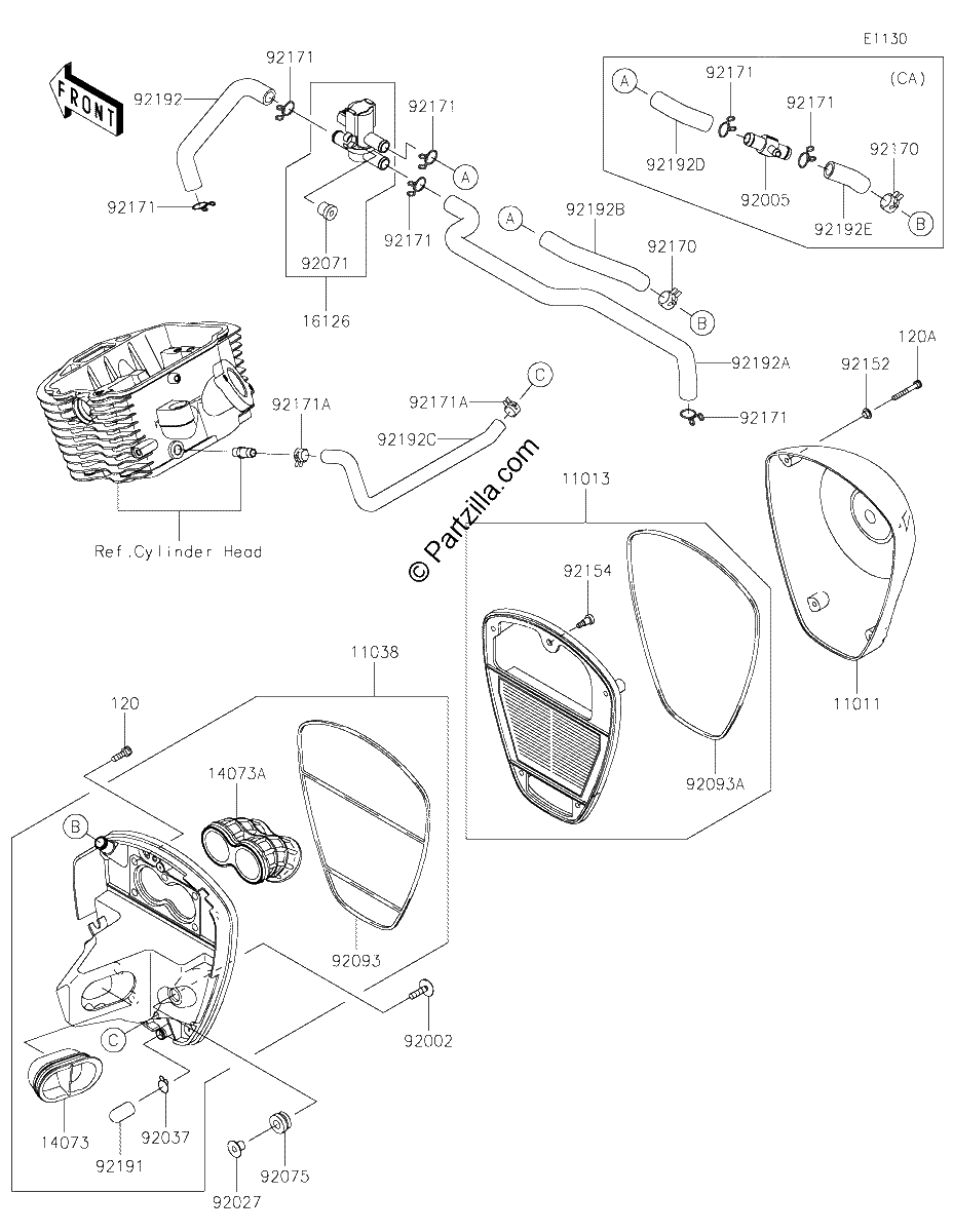Diagrama de AIR CLEANER