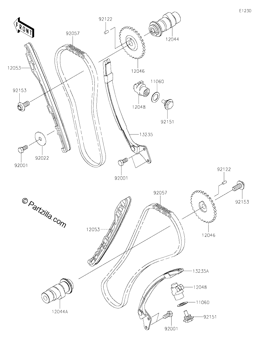 Diagrama de CAMSHAFT S TENSIONER