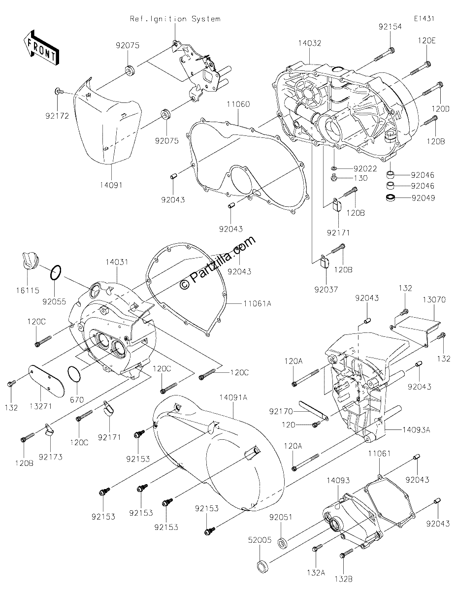 Diagrama de ENGINE COVER S