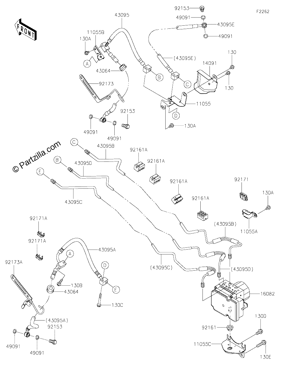 Diagrama de BRAKE PIPING