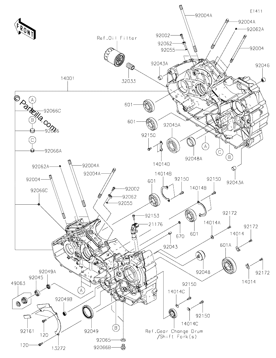 Diagrama de CRANKCASE