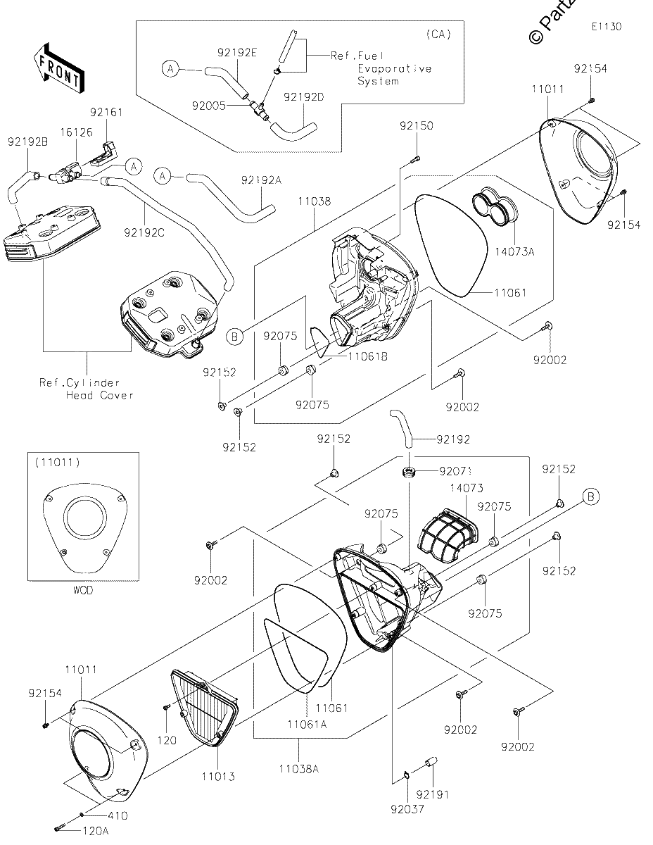 Diagrama de AIR CLEANER