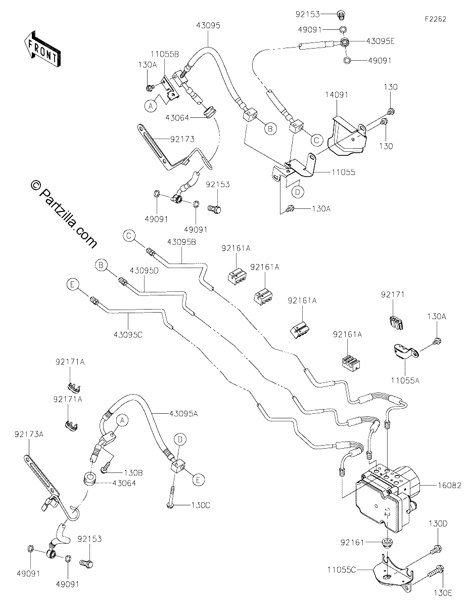 Diagrama de BRAKE PIPING