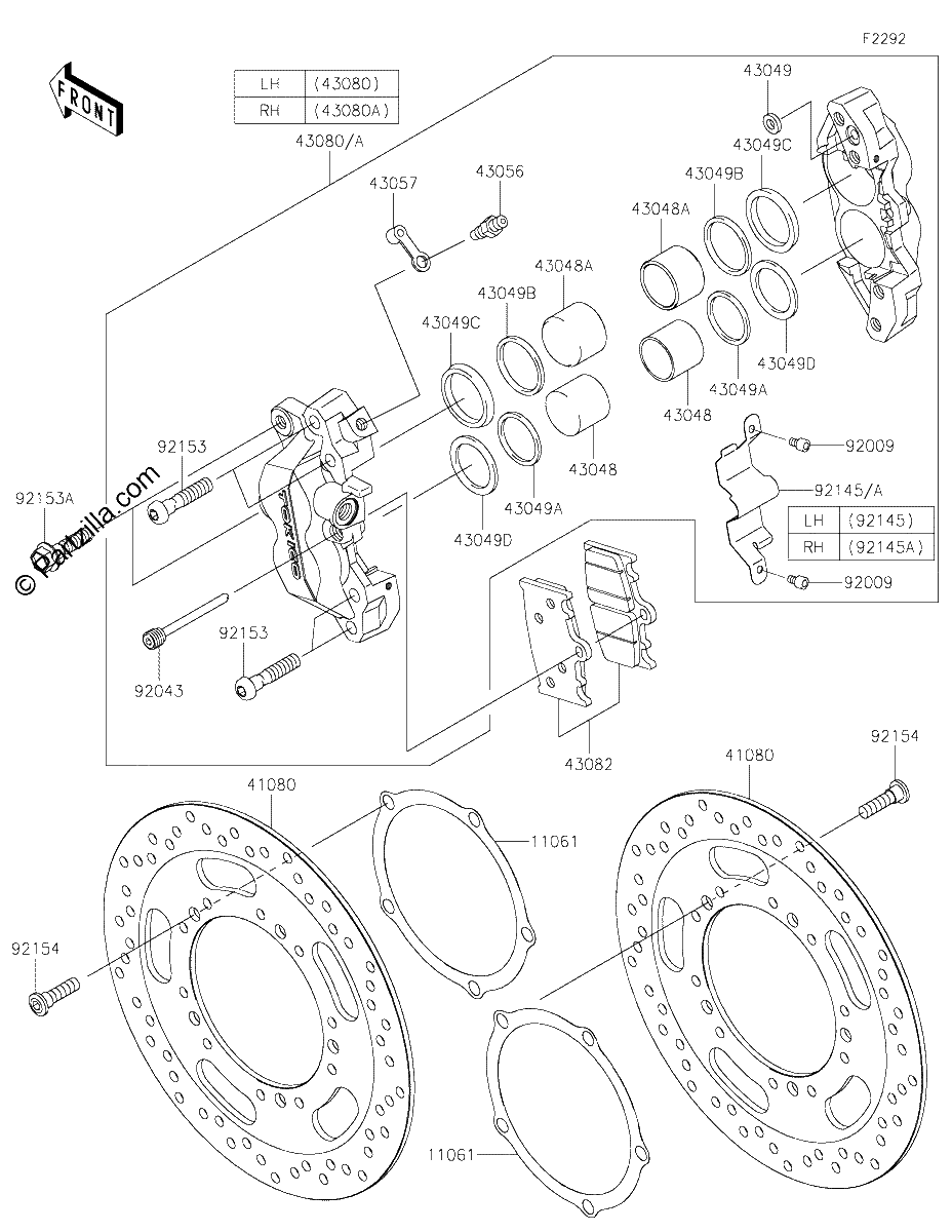 Diagrama de FRONT BRAKE