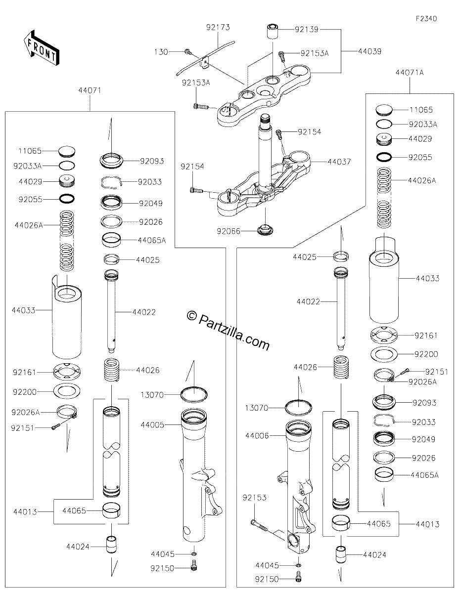 Diagrama de FRONT FORK