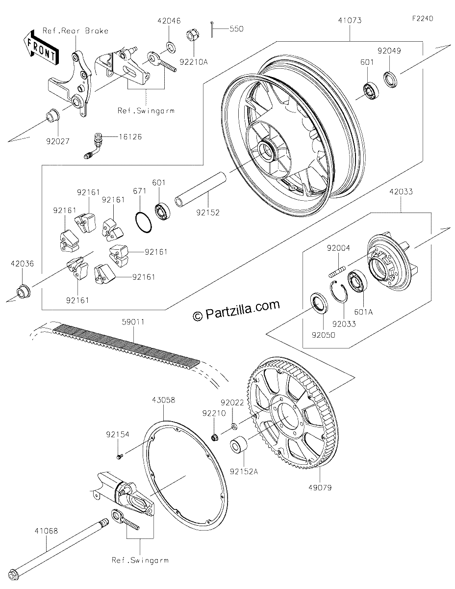 Diagrama de REAR WHEEL CHAIN