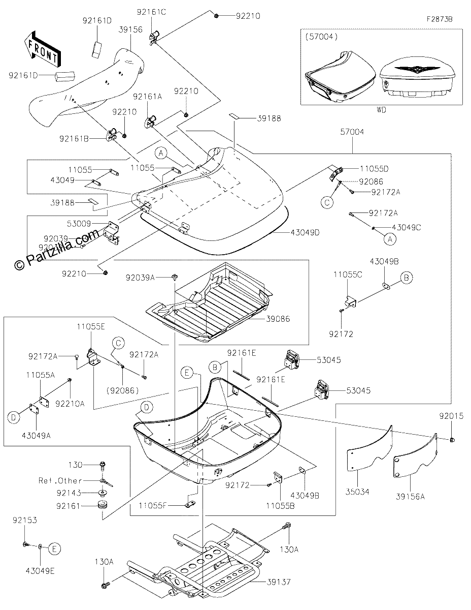 Diagrama de SADDLEBAGS TRUNK