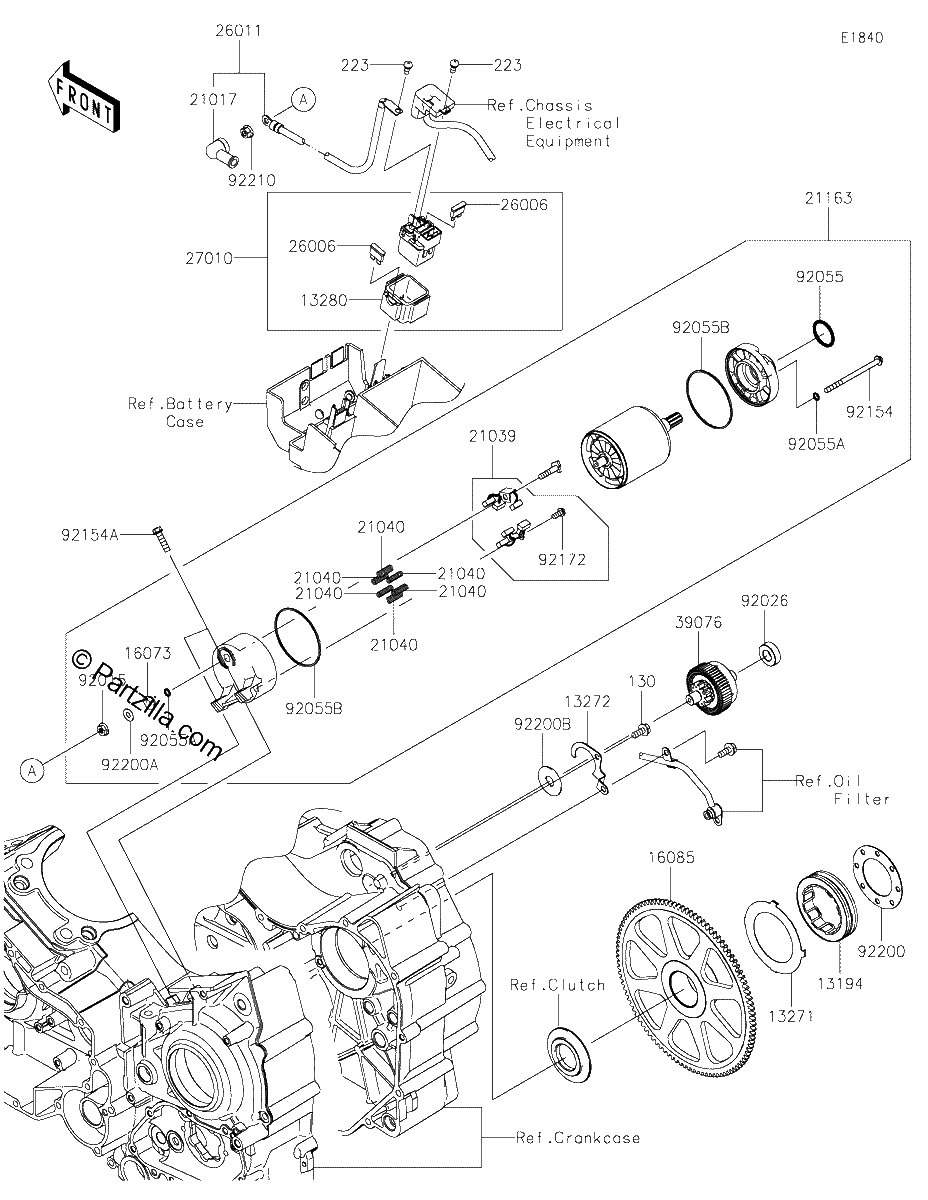 Diagrama de STARTER MOTOR