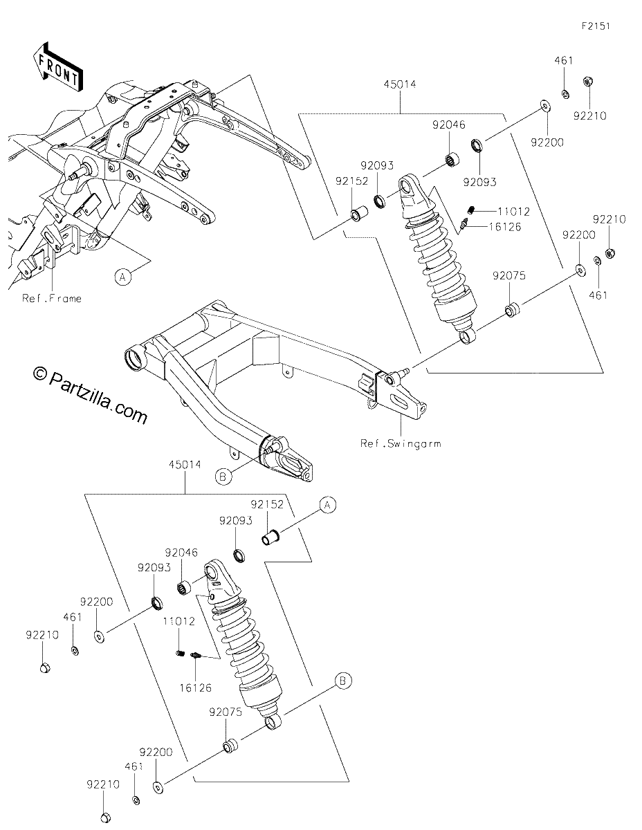 Diagrama de SUSPENSION SHOCK ABSORBER
