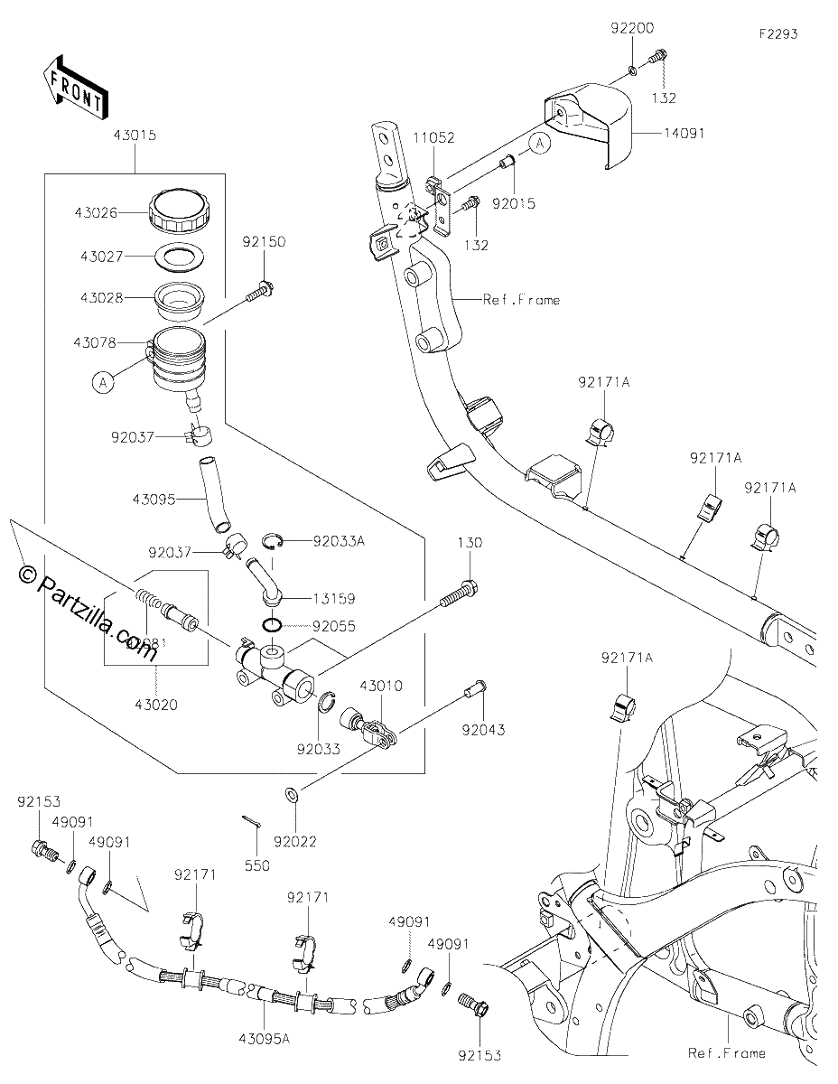 Diagrama de REAR MASTER CYLINDER