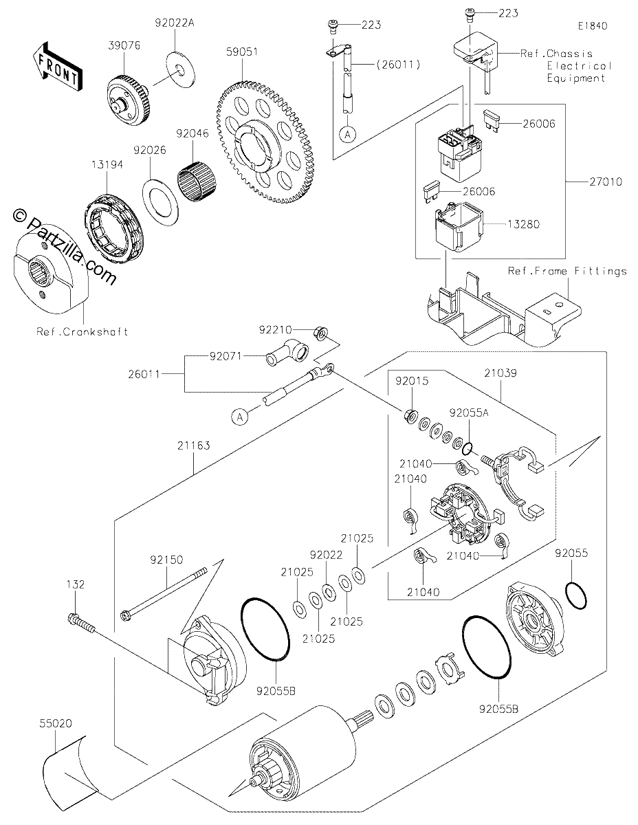 Diagrama de STARTER MOTOR
