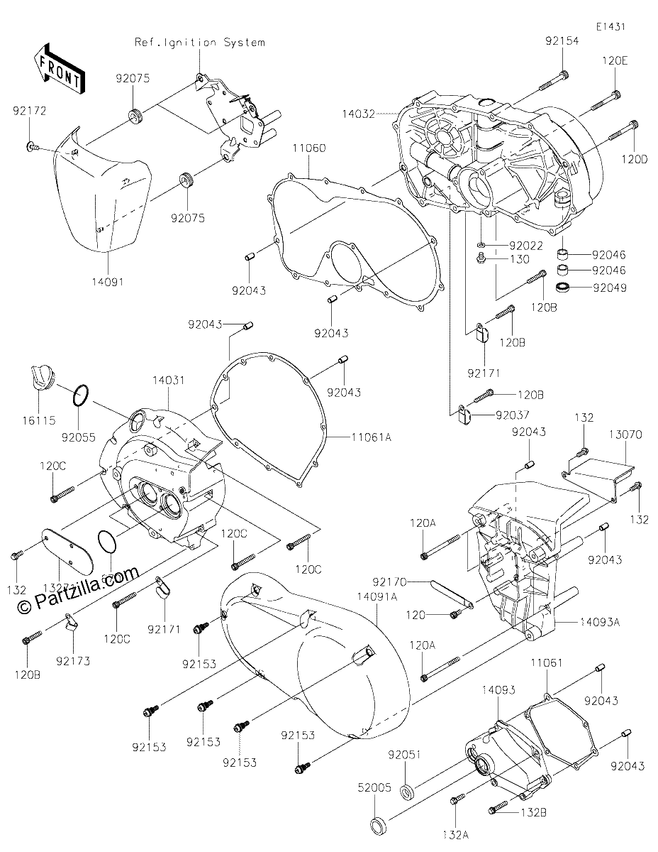 Diagrama de ENGINE COVER S