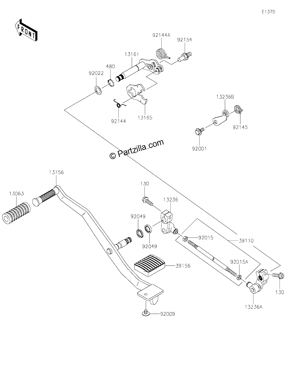 Diagrama de GEAR CHANGE MECHANISM