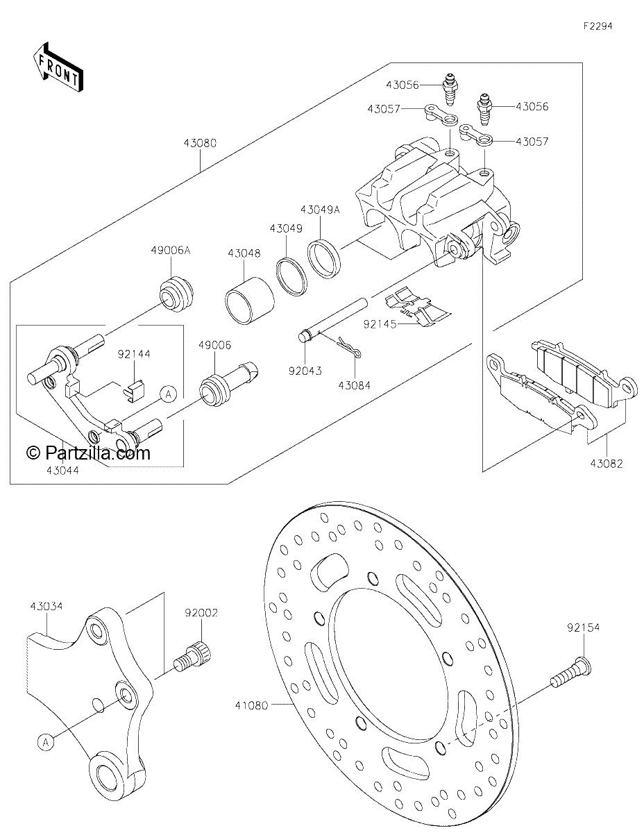 Diagrama de REAR BRAKE