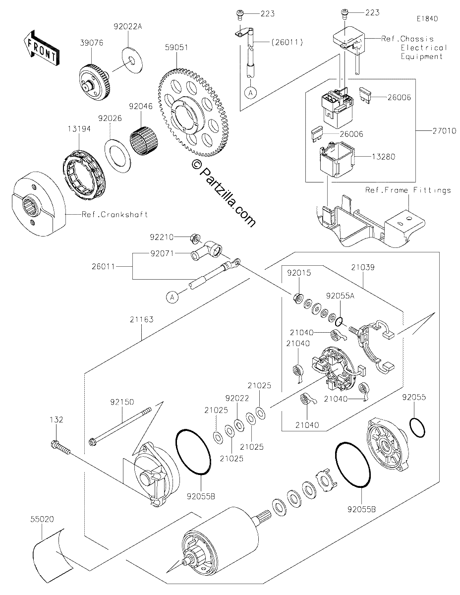Diagrama de STARTER MOTOR