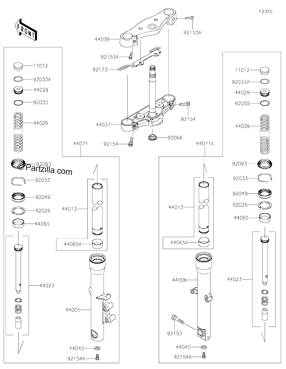 Diagrama de FRONT FORK