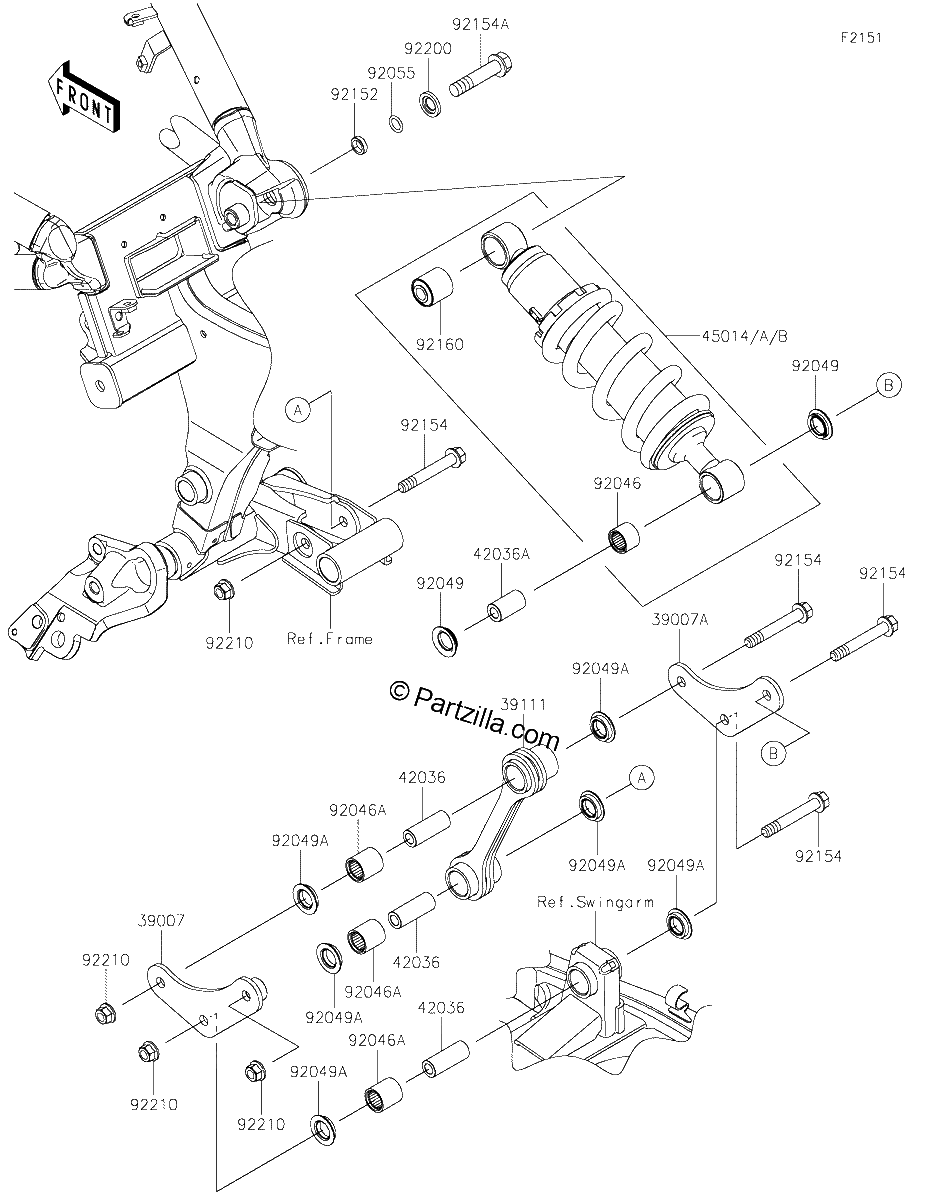 Diagrama de SUSPENSION SHOCK ABSORBER