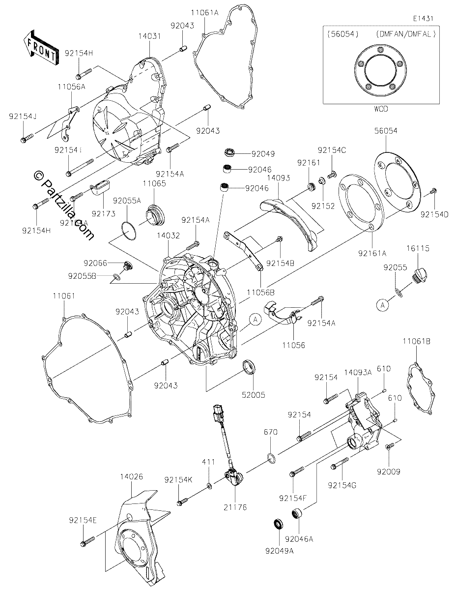 Diagrama de ENGINE COVER S