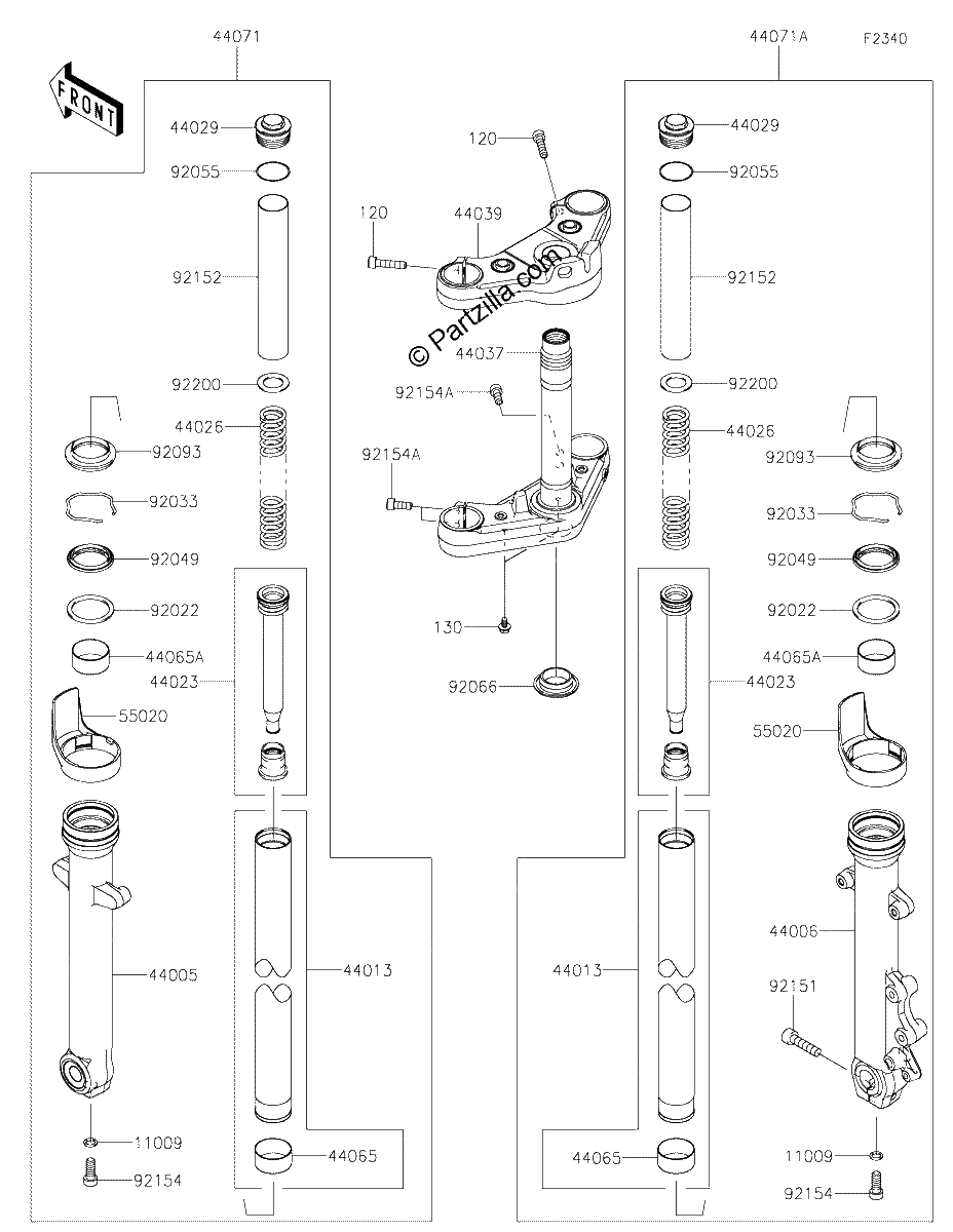 Diagrama de FRONT FORK
