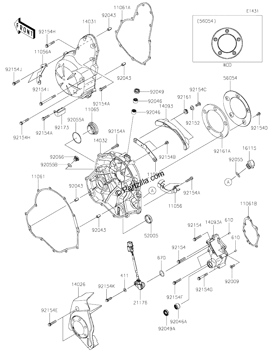 Diagrama de ENGINE COVER S