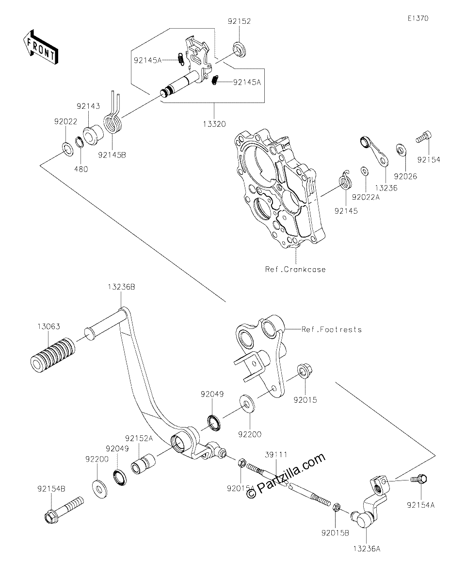 Diagrama de GEAR CHANGE MECHANISM