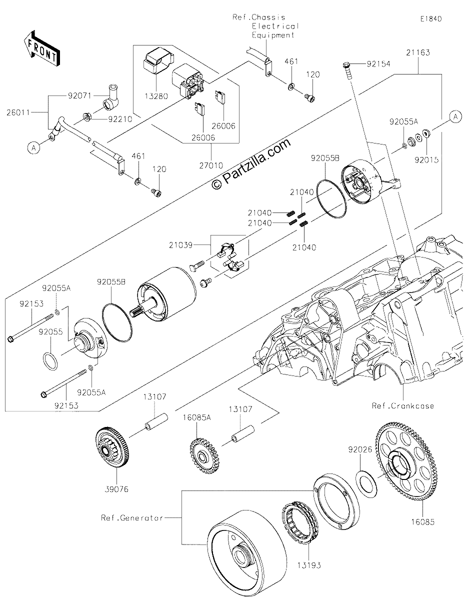 Diagrama de STARTER MOTOR