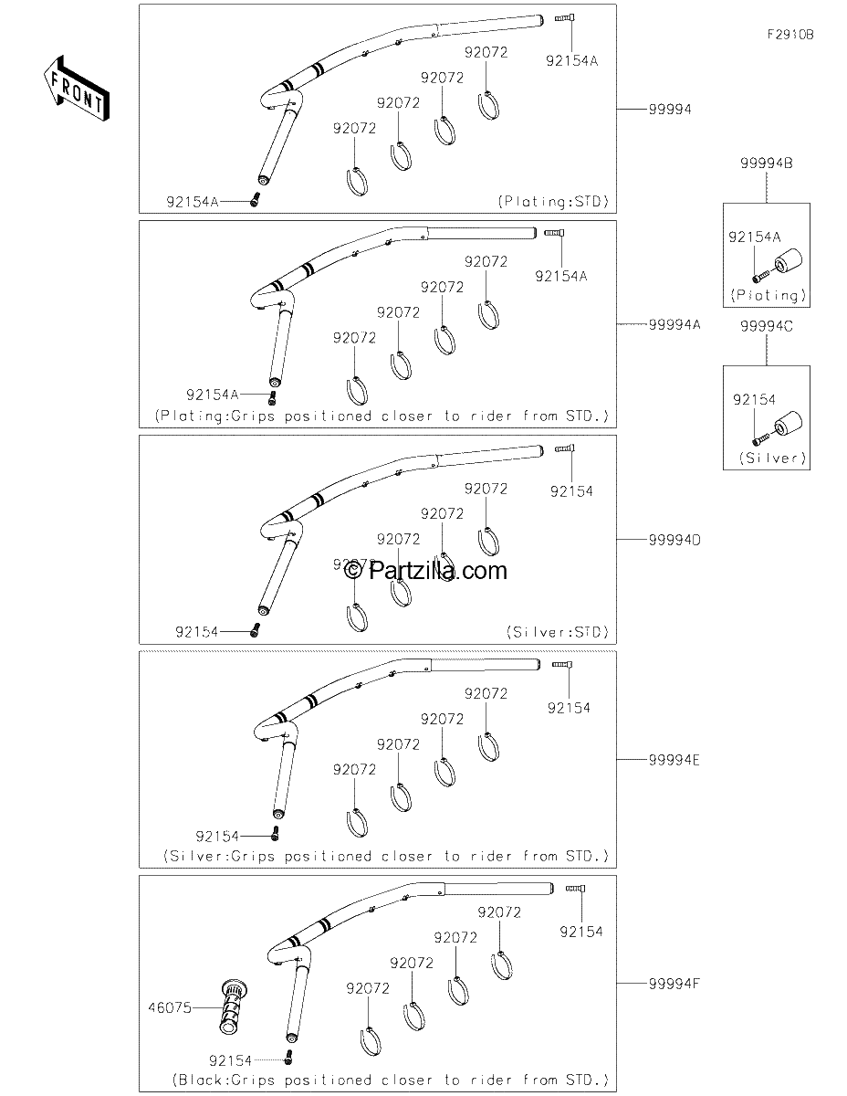 Diagrama de ACCESSORY HANDLEBAR