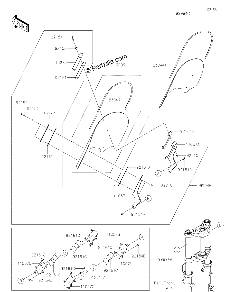 Diagrama de ACCESSORY WINDSHIELD