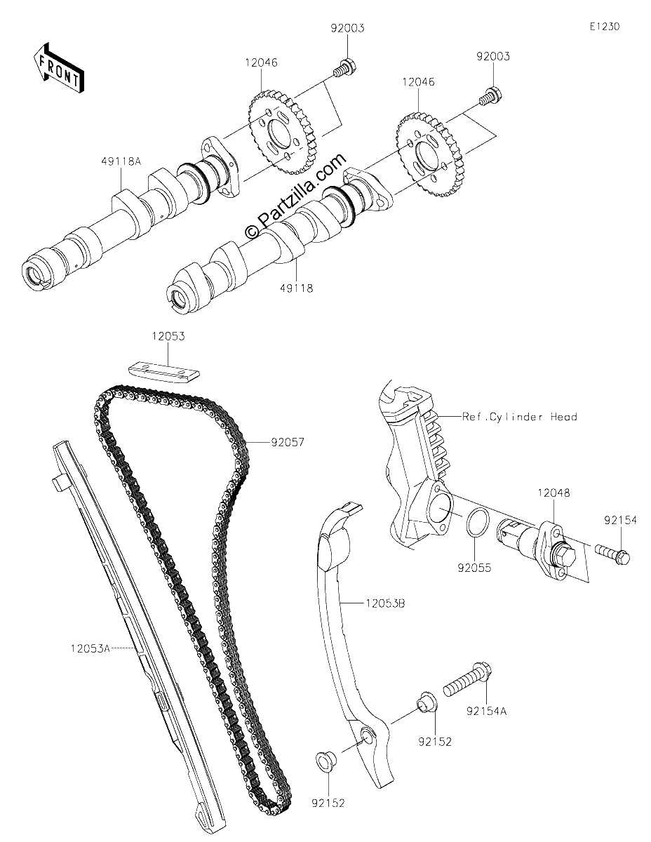 Diagrama de CAMSHAFT S TENSIONER