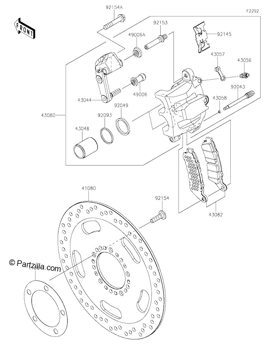 Diagrama de FRONT BRAKE