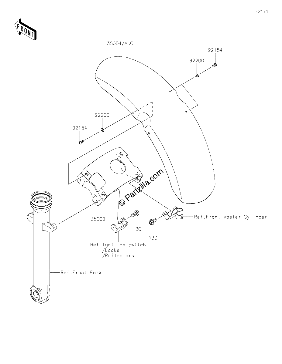 Diagrama de FRONT FENDER S