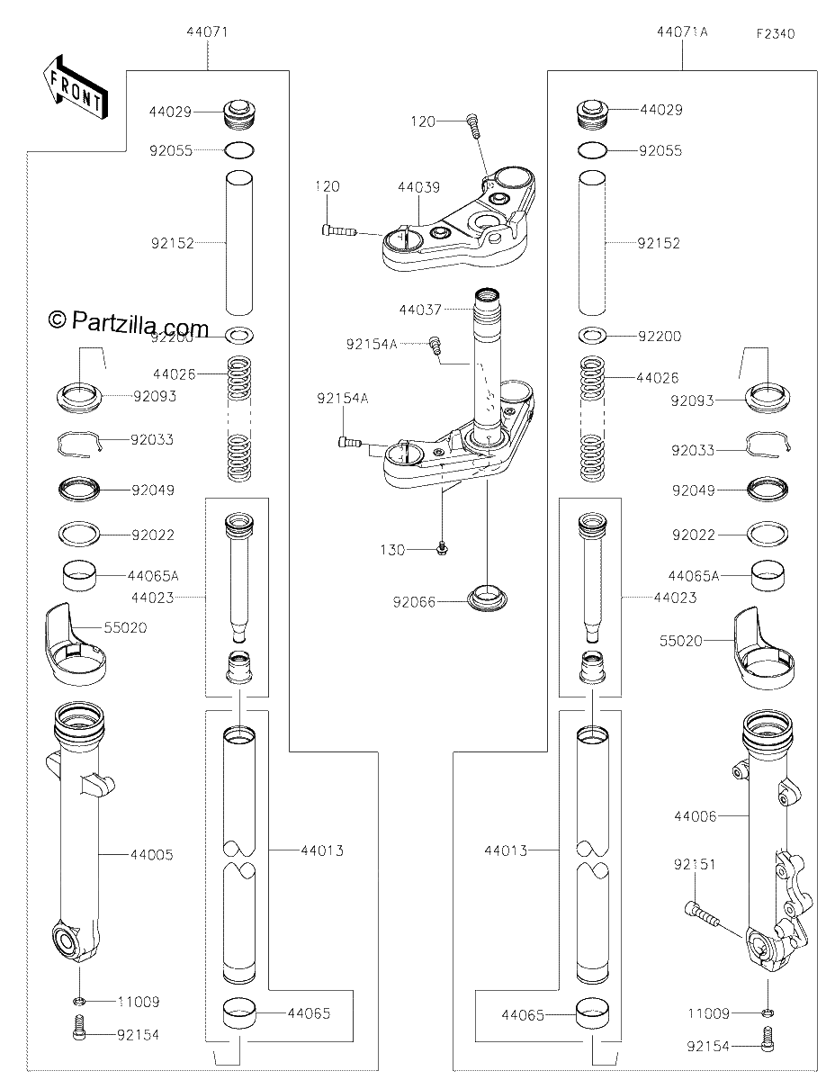 Diagrama de FRONT FORK