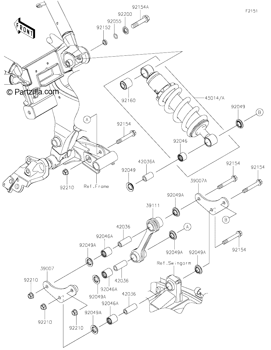 Diagrama de SUSPENSION SHOCK ABSORBER
