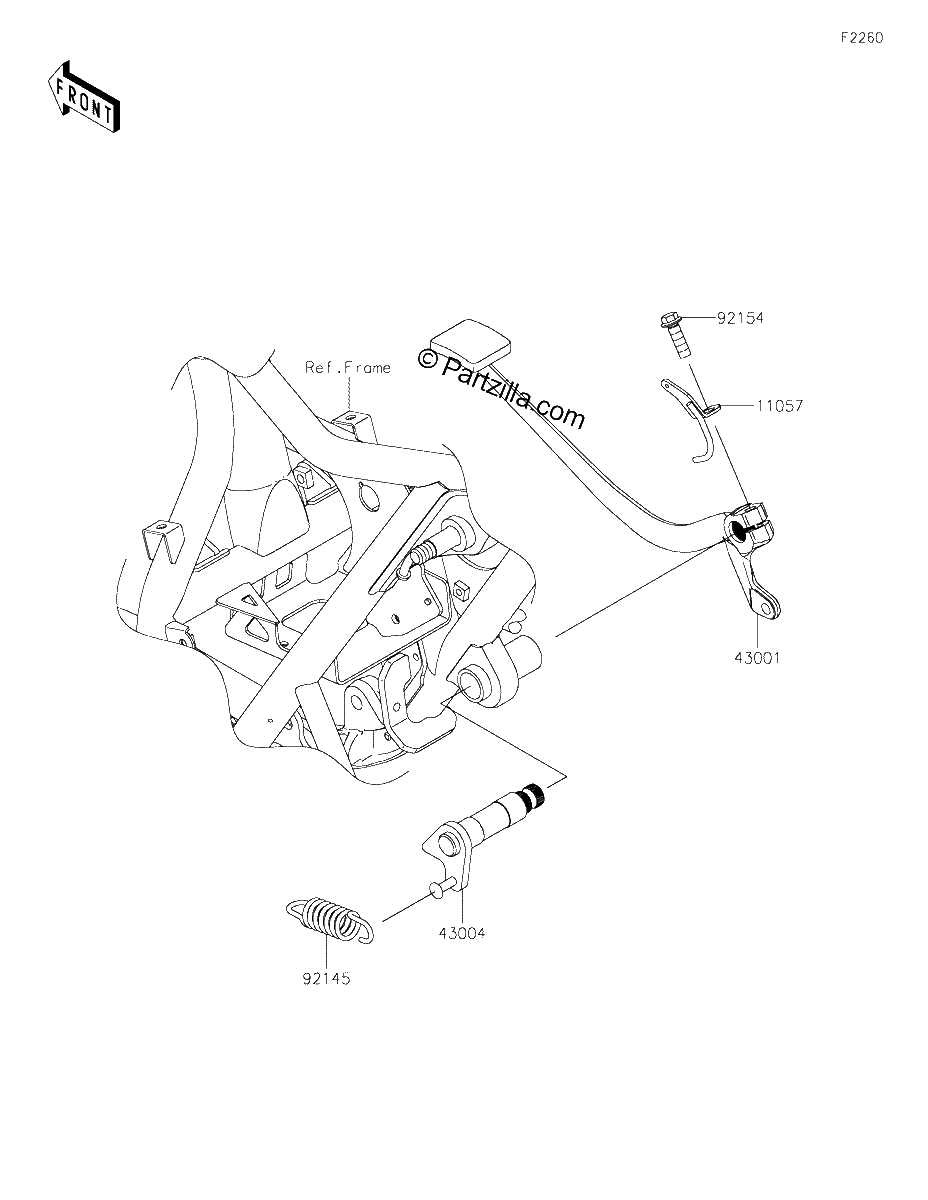 Diagrama de BRAKE PEDAL TORQUE LINK
