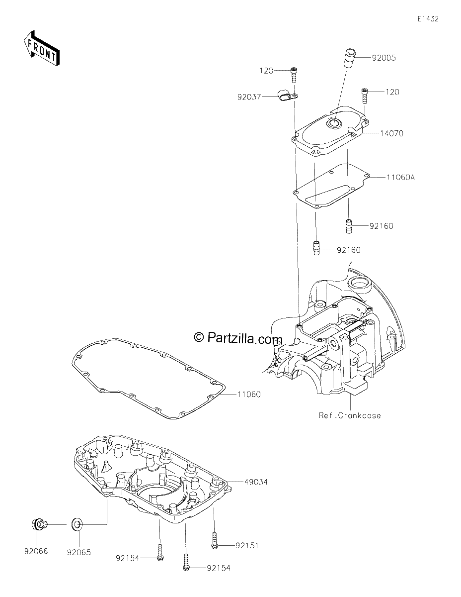 Diagrama de BREATHER COVER OIL PAN
